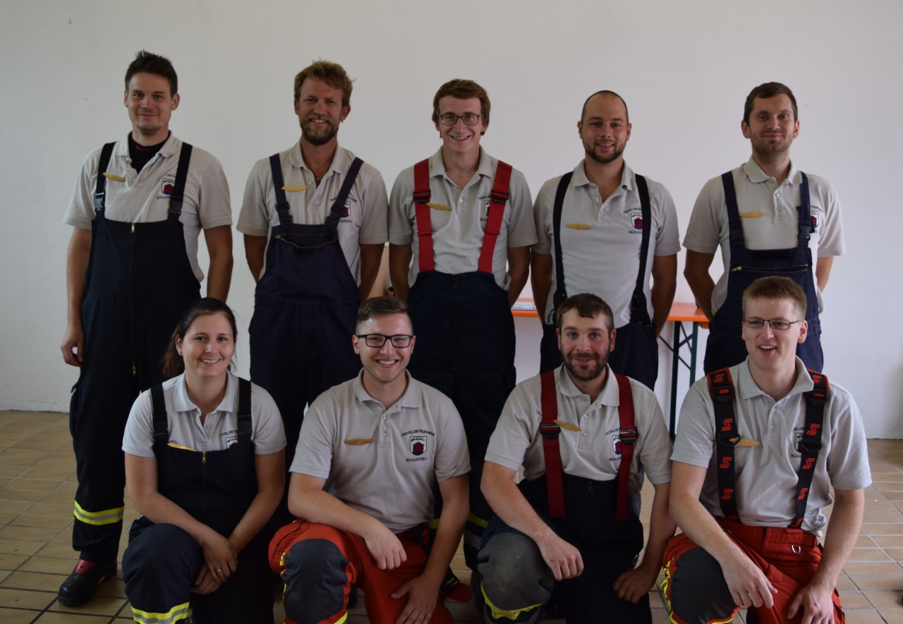 Die erfolgreiche Gold- Truppe der Feuerwehr Bühlerzell beim Leistungsabzeichen 2018