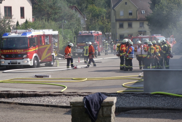 Übung Löschverband Oberes Bühlertal